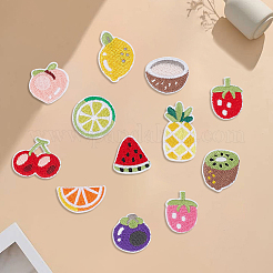 84 pieza de apliques de poliéster con temática de frutas de 12 estilos&nbsp;PATC-CY0001-78