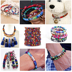 10 м плетеный шнур из нейлона в этническом стиле&nbsp;NWIR-BC0001-02A