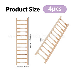Support en bois en forme d'échelle pour maisons de poupées&nbsp;AJEW-WH0410-382