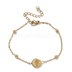 Armbänder aus Edelstahl 304 mit Meeresmotiven&nbsp;BJEW-F534-02G