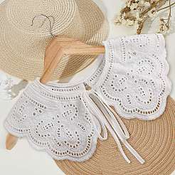 Съемные женские воротники с вышивкой из полиэстера&nbsp;DJ-PW-WG59603-03