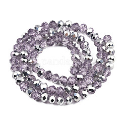 Гальванизируйте прозрачное стекло бисер нитей&nbsp;EGLA-A034-T6mm-M27