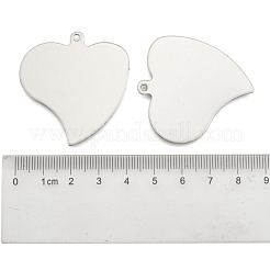 Подвески-бирки в форме сердца из нержавеющей стали 201&nbsp;STAS-S031-16