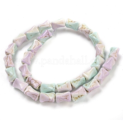 Fili di perline sintetiche color turchese per la cottura&nbsp;G-H060-06D