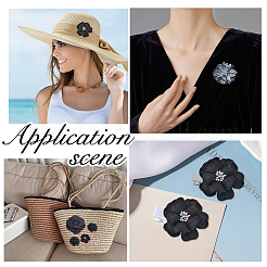 10 шт. 7 стиля джинсовый цветок для одежды аксессуары для одежды декоративные&nbsp;DIY-HS0001-82C