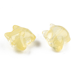 Perle di vetro verniciate a spruzzo trasparente&nbsp;GLAA-N035-034-C05