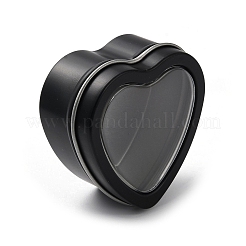 Жесть железные банки для свечей в форме сердца&nbsp;CON-NH0001-01D