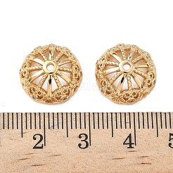 Tappi di perline in zirconia cubica trasparente micro pavé in ottone&nbsp;KK-S350-09G