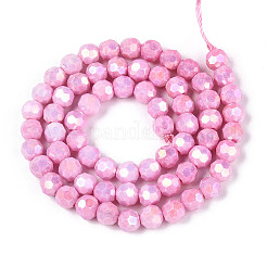 Антикоррозийные гальванические стеклянные бусины&nbsp;EGLA-T021-6mm-15-03