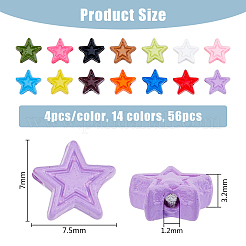 56 шт. 14-х видов бусины из сплава&nbsp;FIND-FH0007-83