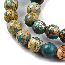 Gefärbte natürliche Regalit/Imperial Jaspis/Meeressediment Jaspis Perlen Stränge&nbsp;G-B124-C02-06