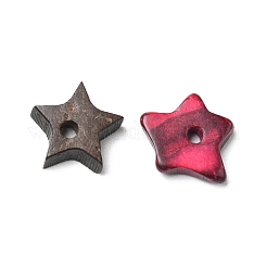 Perles d'étoiles de noix de coco naturelles teintes&nbsp;COCB-G002-01