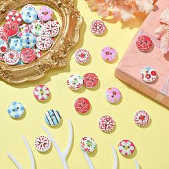 Boutons en bois&nbsp;DIY-CJC0006-08