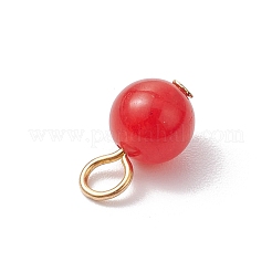 Натуральные окрашенные малайзийские нефриты круглые подвески&nbsp;PALLOY-JF03358-01