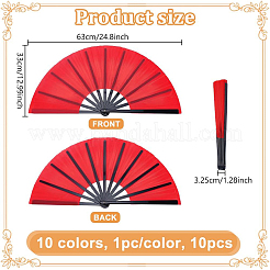 10 pz 10 stili decorazioni per display di ventagli in poliestere&nbsp;DIY-NB0015-68
