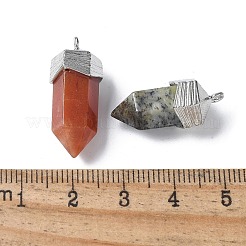 Pendenti sfaccettati in pietra mista naturale&nbsp;G-G181-03P
