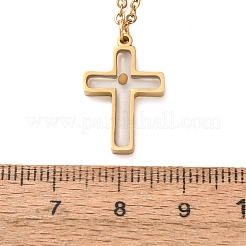 Colliers avec pendentif en forme de graine de moutarde en acier inoxydable 201 pour femmes&nbsp;WG511AE-01