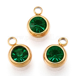 Подвески из нержавеющей стали со стразами&nbsp;LS-X-STAS-S068-03G