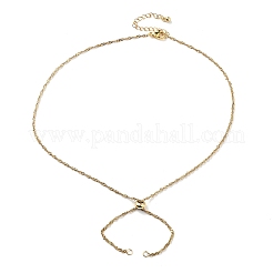 Изготовление ожерелья из сингапурской цепи из нержавеющей стали 304&nbsp;AJEW-JB01333-01