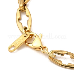 Colliers à maillons croisés en acier inoxydable 304 pour femmes et hommes&nbsp;NJEW-JN05433-02