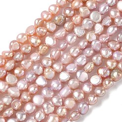 Fili di perle di perle d'acqua dolce coltivate naturali&nbsp;PEAR-C004-21C