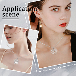 12 шт. набор из цепочек-змеек из нержавеющей стали 304 для мужчин и женщин&nbsp;NJEW-SC0001-15