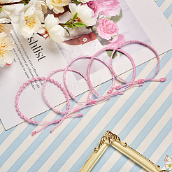 Set di braccialetti intrecciati intrecciati con filo di nylon a 5 pezzi&nbsp;BJEW-SW00051