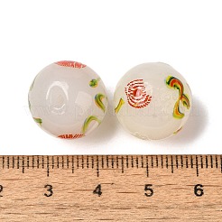 Perles vernissées manuelles&nbsp;LAMP-C016-04E-09