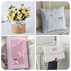 24 шт. 4 стиля полиэфирного кружева с бантом-украшением&nbsp;DIY-TA0015-29