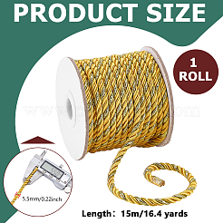 15-слойный витой шнур из полиэстера длиной 3 м.&nbsp;OCOR-WH0816-029A