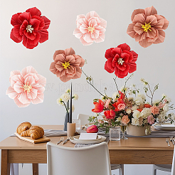 6 шт. искусственные цветы из гофрированной бумаги&nbsp;DIY-WH20007-272B