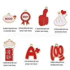 7шт 7 стиля подвески из сплава с эмалью&nbsp;ENAM-FP0003-14