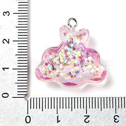 Pendentifs en résine transparente&nbsp;LS-RESI-H036-01D