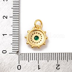 Латунные микро проложить кубического циркония подвески&nbsp;KK-U033-22G-03