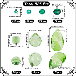 Glasperlen & Anhänger & Glieder Verbindungsstücke Zubehör-Sets&nbsp;GLAA-SC0002-90