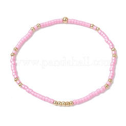 2 juego de pulseras elásticas con cuentas de vidrio para mujer&nbsp;BJEW-MZ00296-01