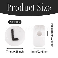 500шт акриловые бусины&nbsp;SACR-TA0001-55L