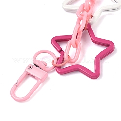 Acryl Stern Charme Eisen Kette Tasche dekorative Ketten&nbsp;HJEW-OC00302