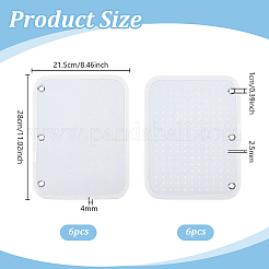 12 Blatt 2 Stile Filzbrett Emaille Pin Display Seiten&nbsp;DIY-PH0033-69A