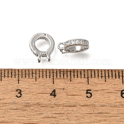 Покрытие стойки латунь микро паве прозрачный кубический цирконий усилитель укороченные поручни&nbsp;KK-F883-12P