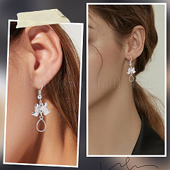 120 pièce 5 styles breloques en acier inoxydable 304&nbsp;STAS-SC0020-90B
