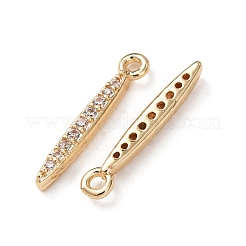 Messing micro pave klare zirkonia anhänger&nbsp;KK-C253-08G