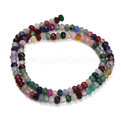 Gefärbt natürlichen weißen Jade Perlen Stränge&nbsp;GG-CBAF9EE-A10-3x4mm