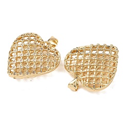 Pendenti in zirconi cubici trasparenti in micro pavè di ottone&nbsp;KK-B184-01G-02