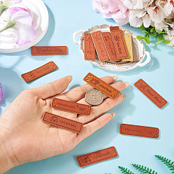 20 шт. 10 стиля прямоугольные бирки из искусственной кожи&nbsp;FIND-TA0008-52