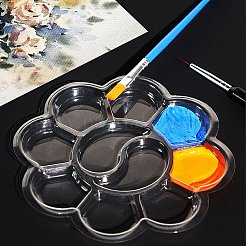 Kunststoff-Aquarell-Öl-Palette&nbsp;LS-AJEW-WH20072-93B