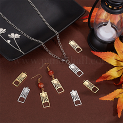 12 шт. подвески из нержавеющей стали 201 двух цветов&nbsp;FIND-UN0003-98