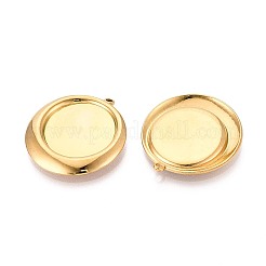 Оправы для подвесок из нержавеющей стали 304 в виде кабошонов&nbsp;STAS-T067-16G