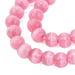 Colliers de perles en verre imitation œil de chat&nbsp;GLAA-N075-01A-06