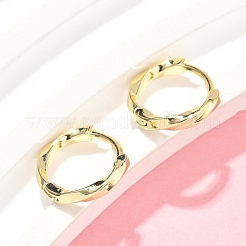 Серьги-кольца из латуни&nbsp;EJEW-Z102-13G